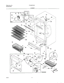 05 - Cabinet parts for Frigidaire Freezer FFU20F9HW3 from AppliancePartsPros.com