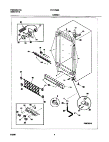 03 - Cabinet parts for Frigidaire Freezer FFU17M8GW0 from AppliancePartsPros.com