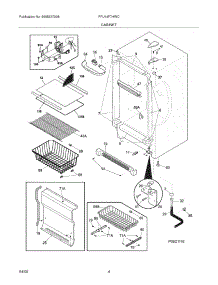 05 - Cabinet parts for Frigidaire Freezer FFU14F7HWC from AppliancePartsPros.com