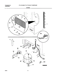 07 - System parts for Frigidaire Freezer FFU17FG4AW1 from AppliancePartsPros.com