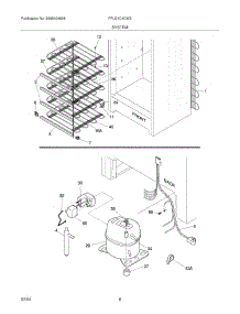 07 - System parts for Frigidaire Freezer FFU21C4CW2 from AppliancePartsPros.com
