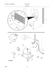 07 - System parts for Frigidaire Freezer FFU14F5HWD from AppliancePartsPros.com