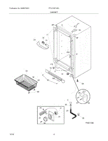 05 - Cabinet parts for Frigidaire Freezer FFU21M7HWL from AppliancePartsPros.com