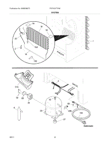 07 - System parts for Frigidaire Freezer FKFH21F7HWC from AppliancePartsPros.com