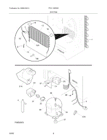 07 - System parts for Frigidaire Freezer FFU1152DW3 from AppliancePartsPros.com