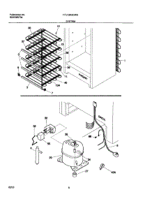 07 - System parts for Frigidaire Freezer FFU12K0CW0 from AppliancePartsPros.com