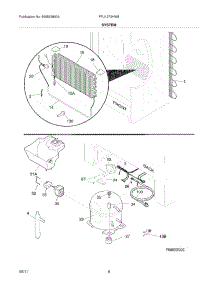 07 - System parts for Frigidaire Freezer FFU12F2HW8 from AppliancePartsPros.com