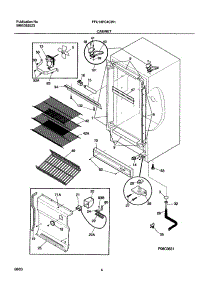 05 - Cabinet parts for Frigidaire Freezer FFU14FC4CW1 from AppliancePartsPros.com