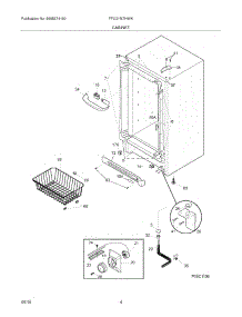 05 - Cabinet parts for Frigidaire Freezer FFU21M7HWK from AppliancePartsPros.com