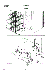 07 - System parts for Frigidaire Freezer FFU14K1CW0 from AppliancePartsPros.com