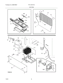 07 - System parts for Frigidaire Freezer FPUH19D7LF0 from AppliancePartsPros.com