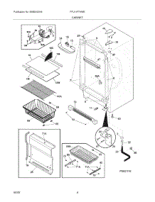 05 - Cabinet parts for Frigidaire Freezer FFU14F7HWE from AppliancePartsPros.com