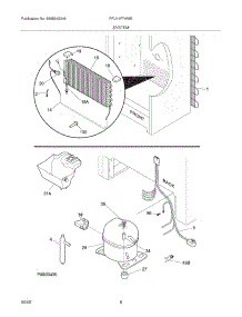 07 - System parts for Frigidaire Freezer FFU14F7HWE from AppliancePartsPros.com