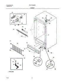 05 - Cabinet parts for Frigidaire Freezer FFU17G3AW0 from AppliancePartsPros.com
