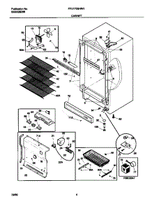 03 - Cabinet parts for Frigidaire Freezer FFU17G9HW1 from AppliancePartsPros.com