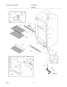 05 - Cabinet parts for Frigidaire Freezer FFU2064DW0 from AppliancePartsPros.com