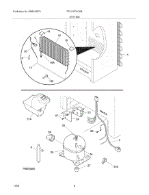 07 - System parts for Frigidaire Freezer FFU14FC4CW8 from AppliancePartsPros.com