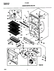 03 - Cabinet / Control / Shelves parts for Frigidaire Freezer FFU16F9FW1 from AppliancePartsPros.com