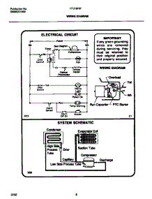 05 - Wiring Diagram parts for Frigidaire Freezer FFU16F9FW1 from AppliancePartsPros.com