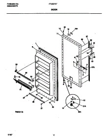 02 - Door parts for Frigidaire Freezer FFU20F9FW0 from AppliancePartsPros.com