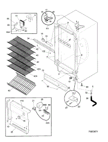 05 - Cabinet parts for Frigidaire Freezer FFU20FC4CW0 from AppliancePartsPros.com