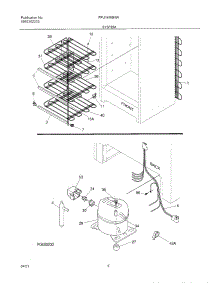 07 - System parts for Frigidaire Freezer FFU14M8HW2 from AppliancePartsPros.com
