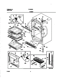 03 - Cabinet parts for Frigidaire Freezer FFU20G9GW2 from AppliancePartsPros.com