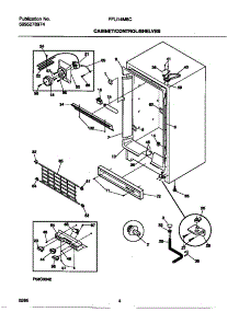 03 - Cabinet / Control / Shelves parts for Frigidaire Freezer FFU14M8CW1 from AppliancePartsPros.com