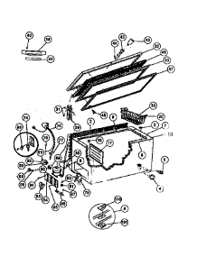 02 - Door, Cabinet, & Unit parts for Frigidaire Freezer CFS18LL6 from AppliancePartsPros.com