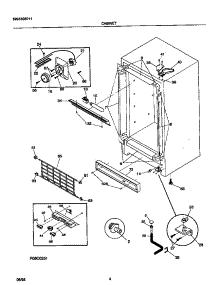 03 - Cabinet parts for Frigidaire Freezer FFU21M8GW0 from AppliancePartsPros.com