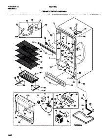 03 - Cabinet / Control / Shelves parts for Frigidaire Freezer F82F169CW0 from AppliancePartsPros.com