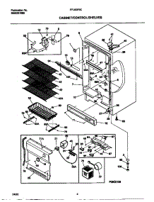 03 - Cabinet / Control / Shelves parts for Frigidaire Freezer FFU20F9CW2 from AppliancePartsPros.com