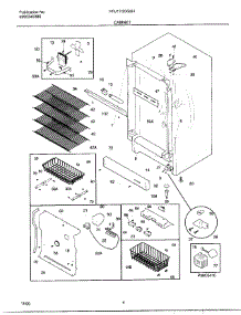 04 - Cabinet parts for Frigidaire Freezer FFU20G9HW2 from AppliancePartsPros.com