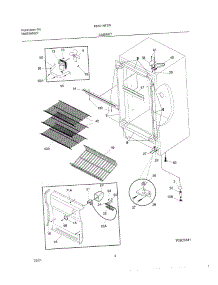 05 - Cabinet parts for Frigidaire Freezer F82U14F3W3 from AppliancePartsPros.com