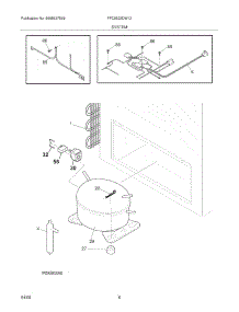 07 - System parts for Frigidaire Freezer FFC0522DW12 from AppliancePartsPros.com