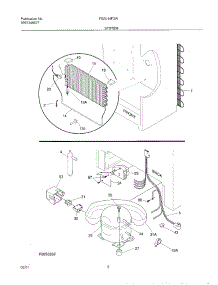 07 - System parts for Frigidaire Freezer F82U14F3W3 from AppliancePartsPros.com