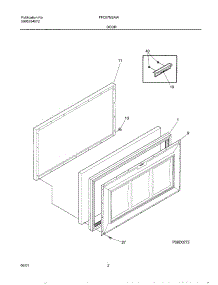 03 - Door parts for Frigidaire Freezer FFC07M2AW0 from AppliancePartsPros.com