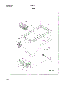 05 - Cabinet parts for Frigidaire Freezer FFC07M2AW0 from AppliancePartsPros.com