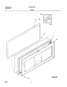 03 - Door parts for Frigidaire Freezer FFC09C2CW0 from AppliancePartsPros.com