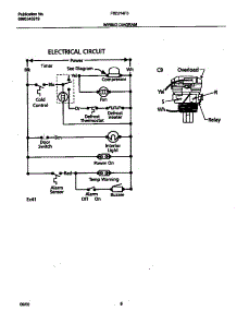 05 - Wiring Diagram parts for Frigidaire Freezer F82U14F3W2 from AppliancePartsPros.com