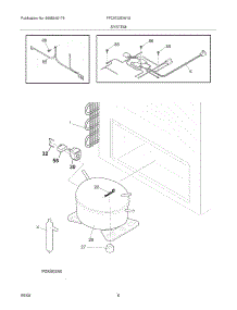 07 - System parts for Frigidaire Freezer FFC0723DW18 from AppliancePartsPros.com