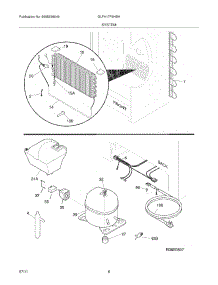 07 - System parts for Frigidaire Freezer GLFH17F8HBH from AppliancePartsPros.com