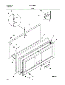 03 - Door parts for Frigidaire Freezer FFC07C4AW1 from AppliancePartsPros.com