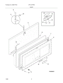 03 - Door parts for Frigidaire Freezer LFFC1367FW0 from AppliancePartsPros.com