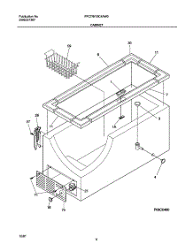 05 - Cabinet parts for Frigidaire Freezer FFC07C4AW0 from AppliancePartsPros.com