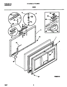 02 - Door parts for Frigidaire Freezer FFC07M5CW3 from AppliancePartsPros.com