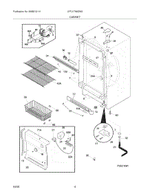 05 - Cabinet parts for Frigidaire Freezer LFFU1766GW3 from AppliancePartsPros.com