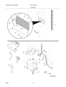 07 - System parts for Frigidaire Freezer LFFU1765DW16 from AppliancePartsPros.com