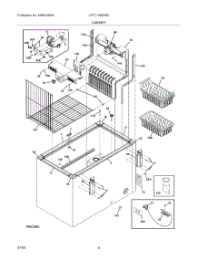 05 - Cabinet parts for Frigidaire Freezer LFFC1466DW2 from AppliancePartsPros.com
