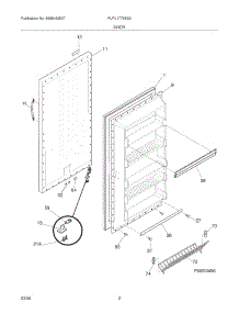 03 - Door parts for Frigidaire Freezer PLFU1778ES2 from AppliancePartsPros.com